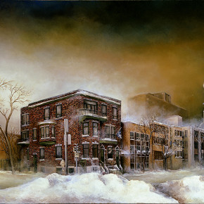 Matin d'hiver-Huile,36"x 48"-1994